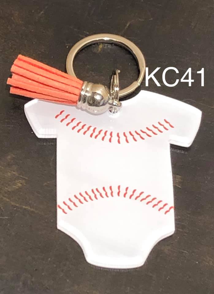 Keyring - Baseball Body Suit