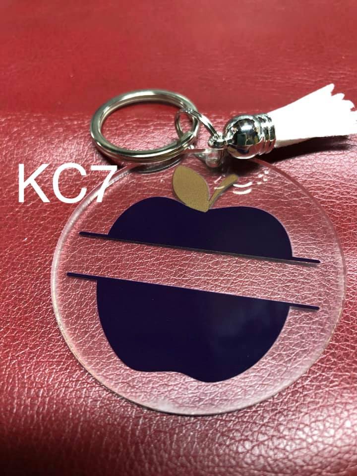 Keyring - Split Purple Apple